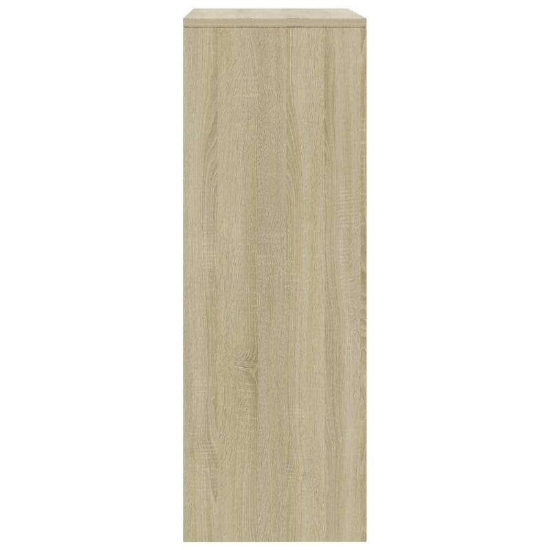 Sideboard with 6 Drawers Sonoma Oak 50x34x96 cm Engineered Wood Payday Deals