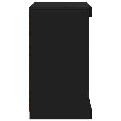 Sideboard with LED Lights Black 41x37x67 cm Payday Deals