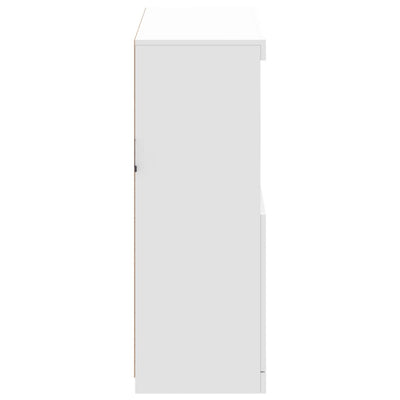 Sideboard with LED Lights White 81x37x100 cm Payday Deals