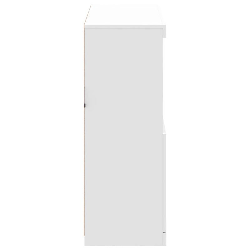 Sideboard with LED Lights White 81x37x100 cm Payday Deals