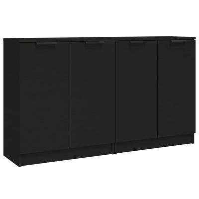 Sideboards 2 pcs Black 60x30x70 cm Engineered Wood Payday Deals