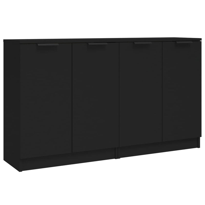 Sideboards 2 pcs Black 60x30x70 cm Engineered Wood Payday Deals