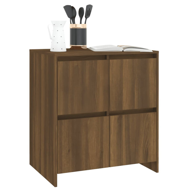 Sideboards 2 pcs Brown Oak 70x41x75 cm Engineered Wood Payday Deals