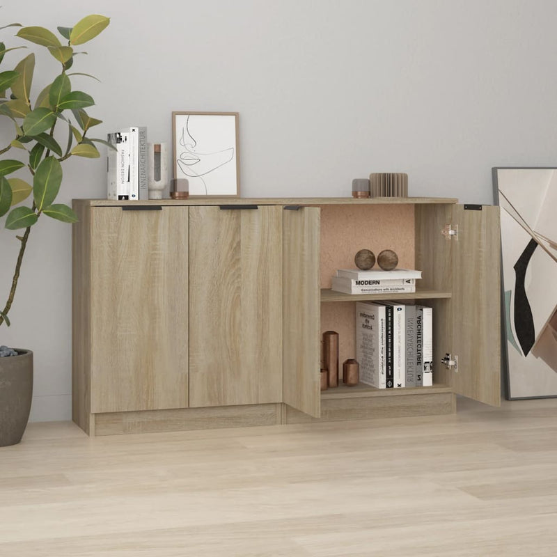 Sideboards 2 pcs Sonoma Oak 60x30x70 cm Engineered Wood Payday Deals