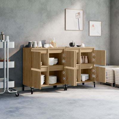 Sideboards 2 pcs Sonoma Oak 60x35x70 cm Engineered Wood Payday Deals
