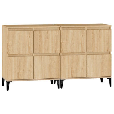 Sideboards 2 pcs Sonoma Oak 60x35x70 cm Engineered Wood Payday Deals