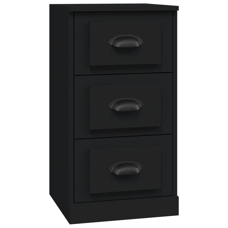 Sideboards 3 pcs Black Engineered Wood Payday Deals