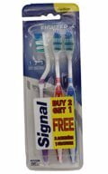Signal Pk3 Standard Toothbrushes Fighter + Medium Tooth Brush Payday Deals