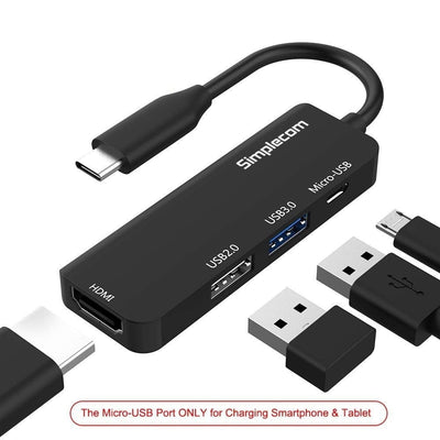 Simplecom DA305 USB 3.1 Type C to HDMI 4 in 1 Combo Hub (HDMI + USB3.0 + USB2.0 + Micro USB) Payday Deals