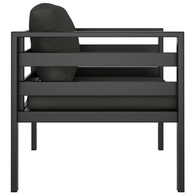 Single Sofa with Cushions Aluminium Anthracite Payday Deals