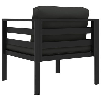 Single Sofa with Cushions Aluminium Anthracite Payday Deals