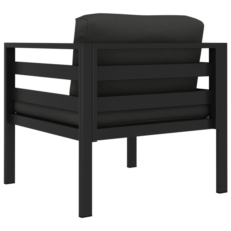 Single Sofa with Cushions Aluminium Anthracite Payday Deals