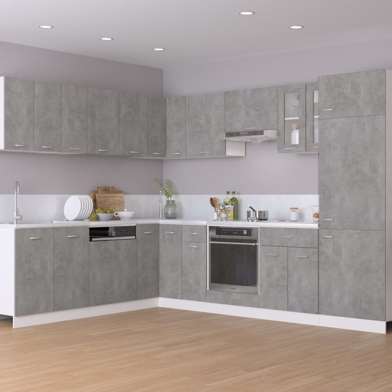 Sink Bottom Cabinet Concrete Grey 80x46x81.5 cm Engineered Wood Payday Deals
