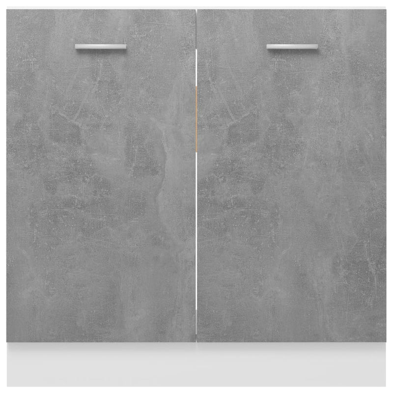 Sink Bottom Cabinet Concrete Grey 80x46x81.5 cm Engineered Wood Payday Deals