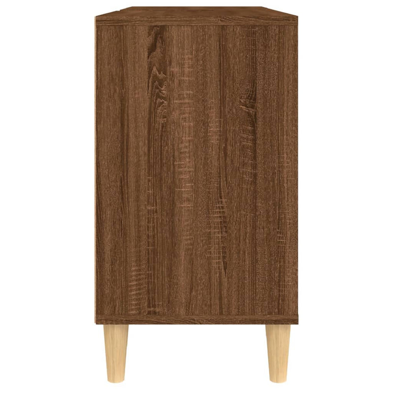 Sink Cabinet Brown Oak 80x33x60 cm Engineered Wood Payday Deals