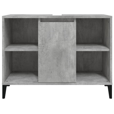 Sink Cabinet Concrete Grey 80x33x60 cm Engineered Wood Payday Deals