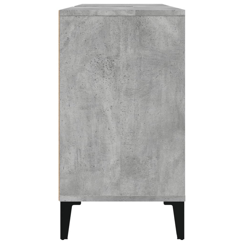 Sink Cabinet Concrete Grey 80x33x60 cm Engineered Wood Payday Deals