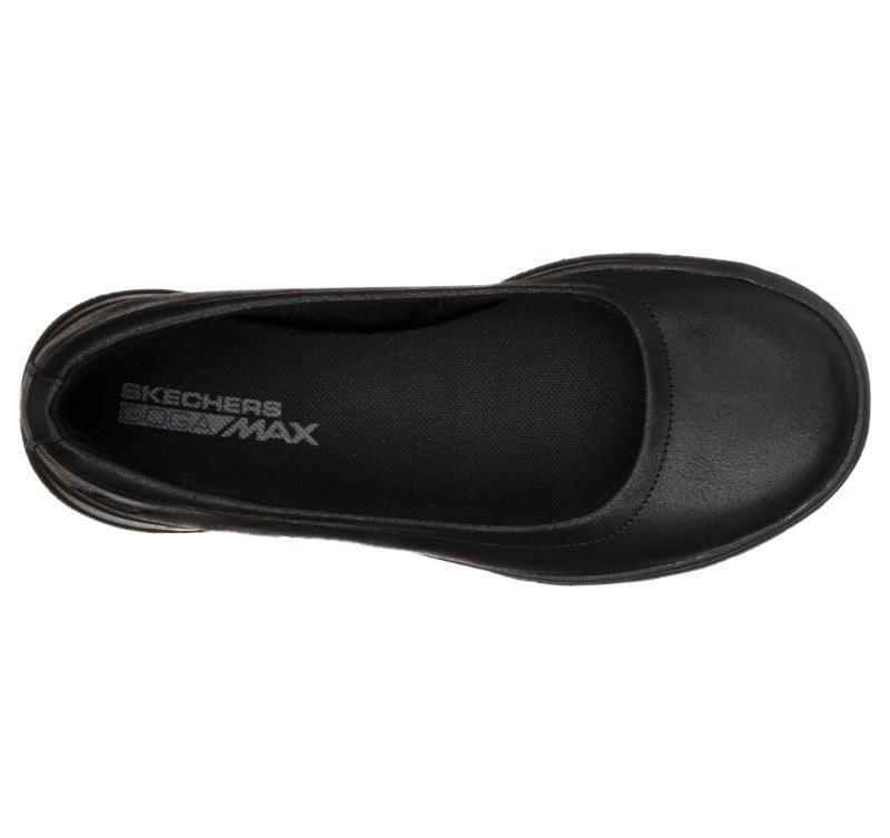 Skechers Womens Go Walk Lite Flats Shoes Comfort GEM Lightweight - Black/Black Payday Deals