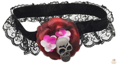 Skull & Rose Leg Garter Skeleton Halloween Costume Party Lace Accessory Payday Deals