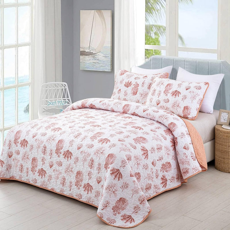 Sleek Quilted Bedspread and Pillowcases Set: Contemporary Style and Comfort - Queen size Payday Deals