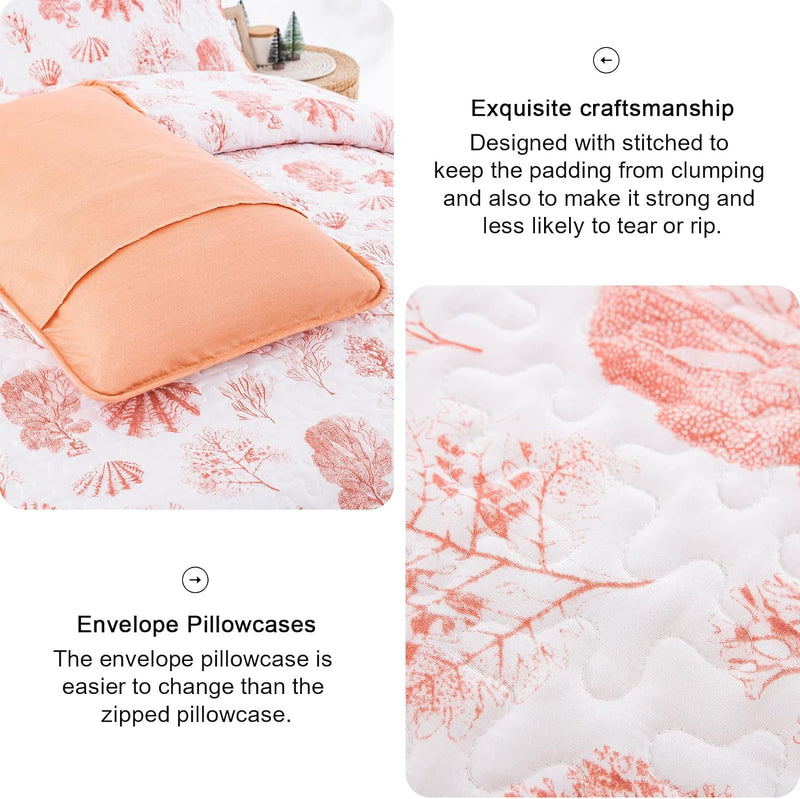 Sleek Quilted Bedspread and Pillowcases Set: Contemporary Style and Comfort - Queen size Payday Deals