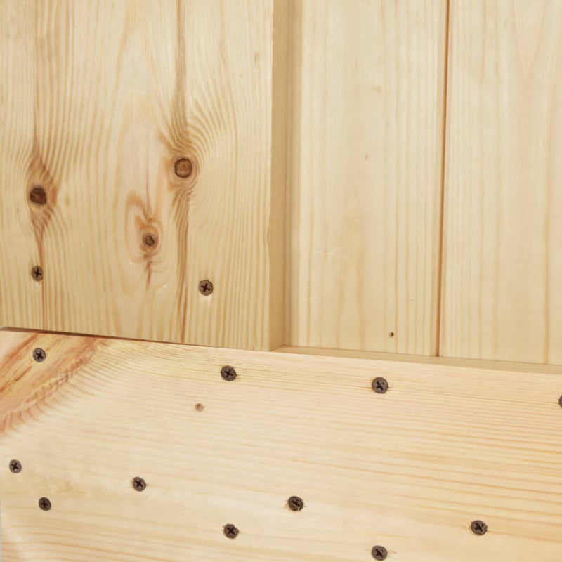 Sliding Door with Hardware Set 100x210 cm Solid Wood Pine Payday Deals