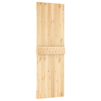 Sliding Door with Hardware Set 70x210 cm Solid Wood Pine Payday Deals