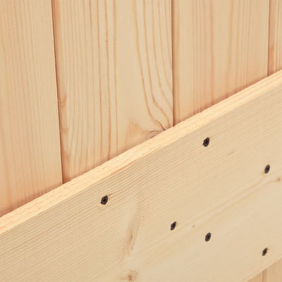 Sliding Door with Hardware Set 70x210 cm Solid Wood Pine Payday Deals