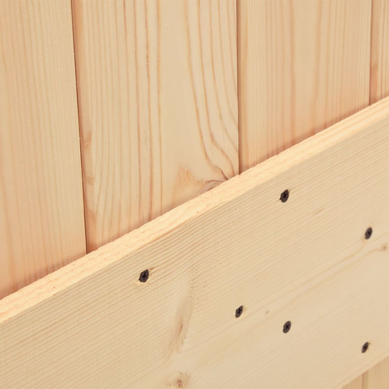 Sliding Door with Hardware Set 70x210 cm Solid Wood Pine Payday Deals