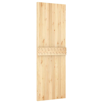 Sliding Door with Hardware Set 70x210 cm Solid Wood Pine Payday Deals