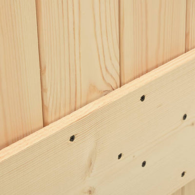 Sliding Door with Hardware Set 85x210 cm Solid Wood Pine Payday Deals