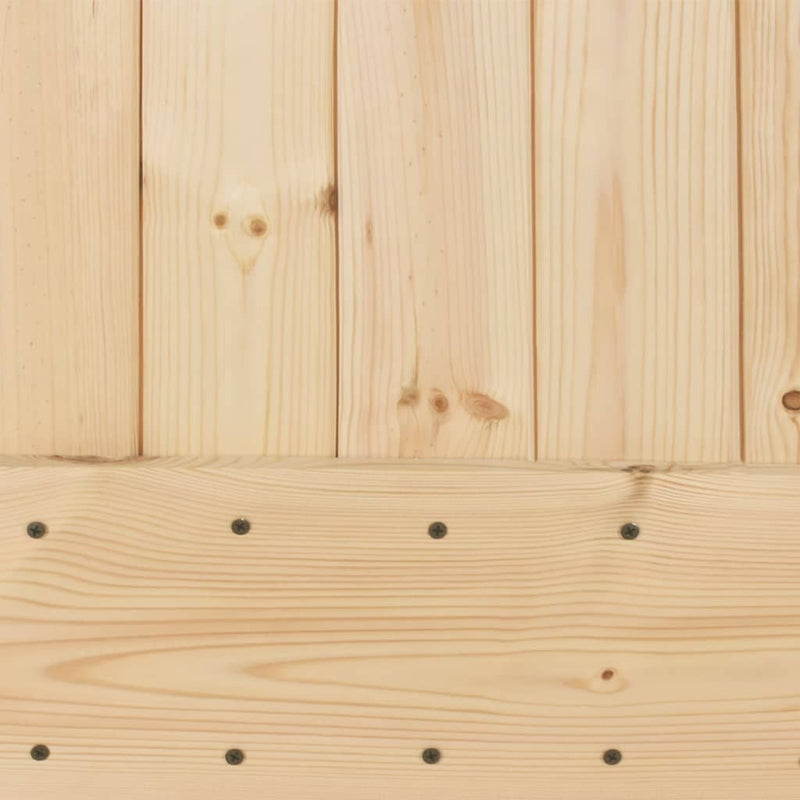 Sliding Door with Hardware Set 85x210 cm Solid Wood Pine Payday Deals