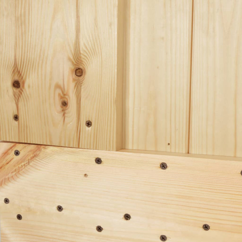 Sliding Door with Hardware Set 85x210 cm Solid Wood Pine Payday Deals