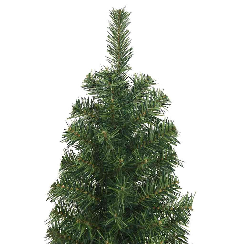 Slim Artificial Christmas Tree with Stand Green 240 cm PVC Payday Deals