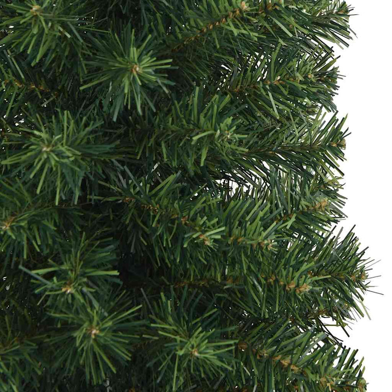 Slim Artificial Christmas Tree with Stand Green 240 cm PVC Payday Deals