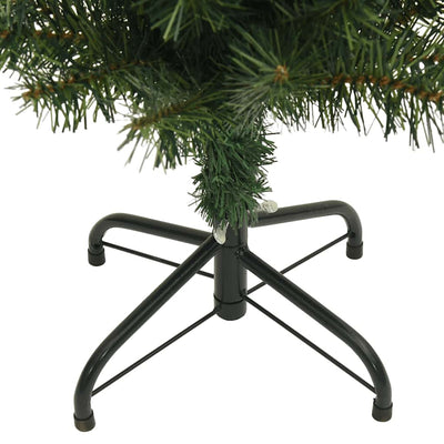 Slim Artificial Christmas Tree with Stand Green 240 cm PVC Payday Deals