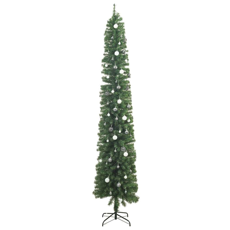 Slim Christmas Tree 300 LEDs & Ball Set 270 cm Payday Deals