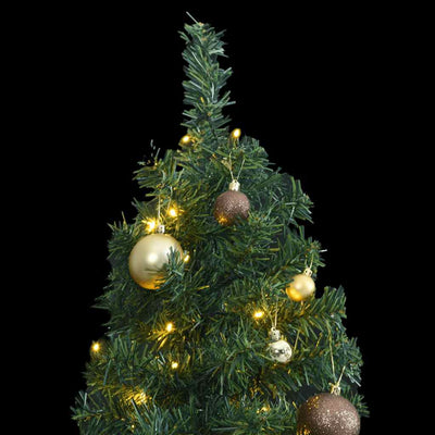 Slim Christmas Tree 300 LEDs & Ball Set 270 cm Payday Deals