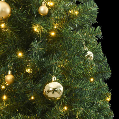 Slim Christmas Tree 300 LEDs & Ball Set 270 cm Payday Deals