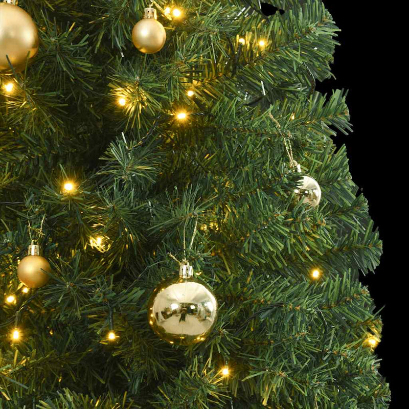 Slim Christmas Tree 300 LEDs & Ball Set 270 cm Payday Deals