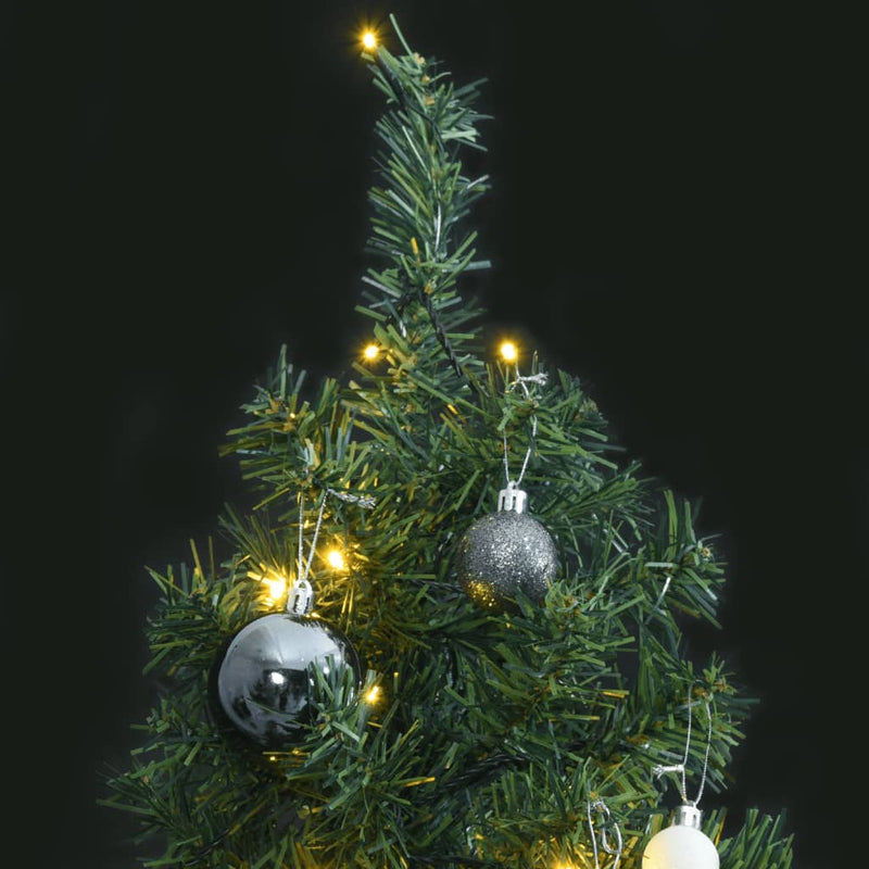 Slim Christmas Tree 300 LEDs & Ball Set 270 cm Payday Deals