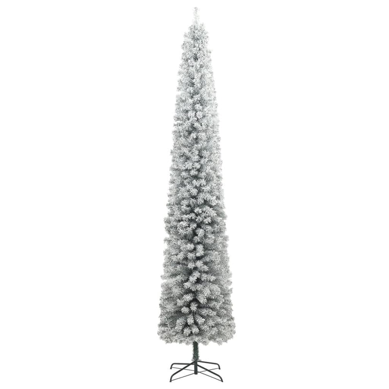Slim Christmas Tree 300 LEDs & Flocked Snow 300 cm Payday Deals
