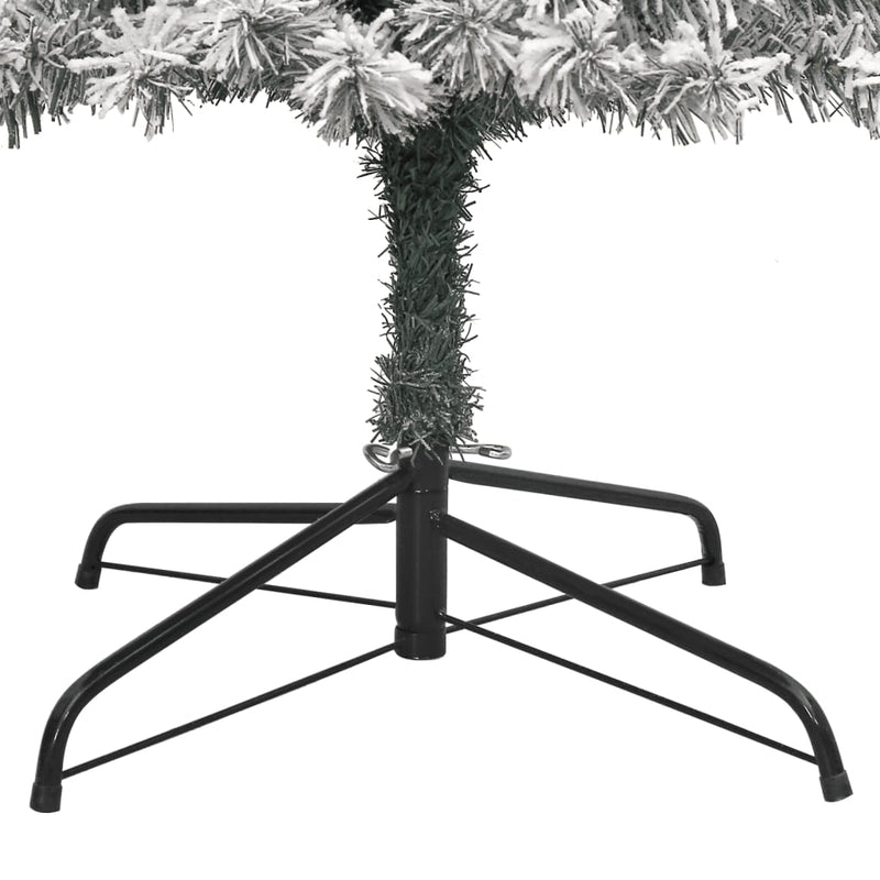 Slim Christmas Tree with Stand and Flocked Snow 300 cm PVC Payday Deals