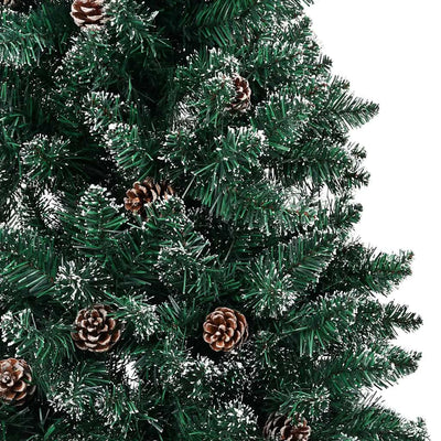 Slim Pre-lit Christmas Tree with Ball Set Green 150 cm Payday Deals