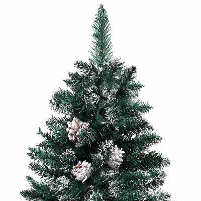 Slim Pre-lit Christmas Tree with Ball Set Green 150 cm Payday Deals