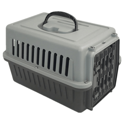 Small Dog Cat Rabbit Crate Pet Guinea Pig Carrier Kitten Rabbit Cage-Grey Payday Deals