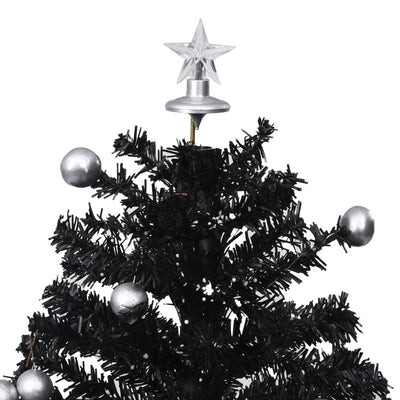 Snowing Christmas Tree with Umbrella Base Black 75 cm PVC Payday Deals