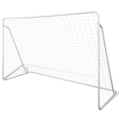 Soccer Goal Post Net Set Steel 240 x 90 x 150 cm High-quality Payday Deals