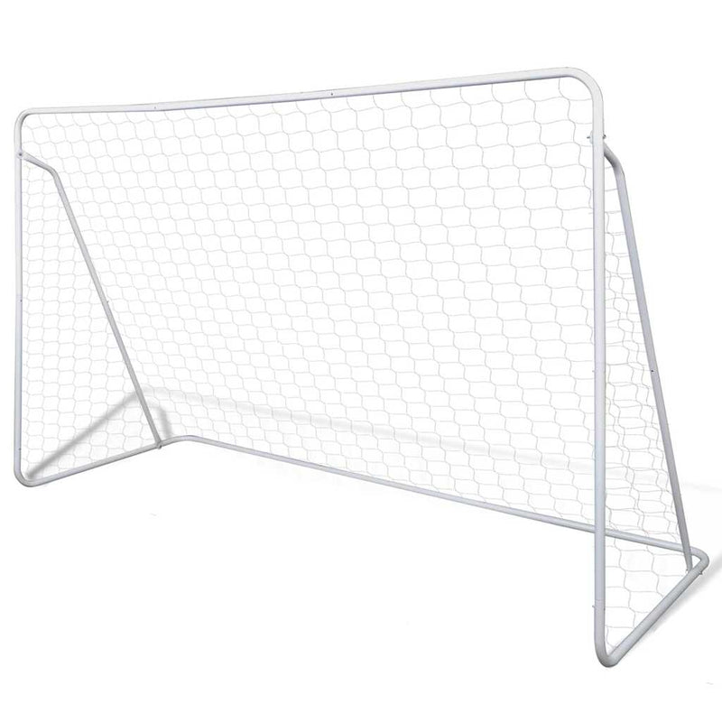 Soccer Goal Post Net Set Steel 240 x 90 x 150 cm High-quality Payday Deals