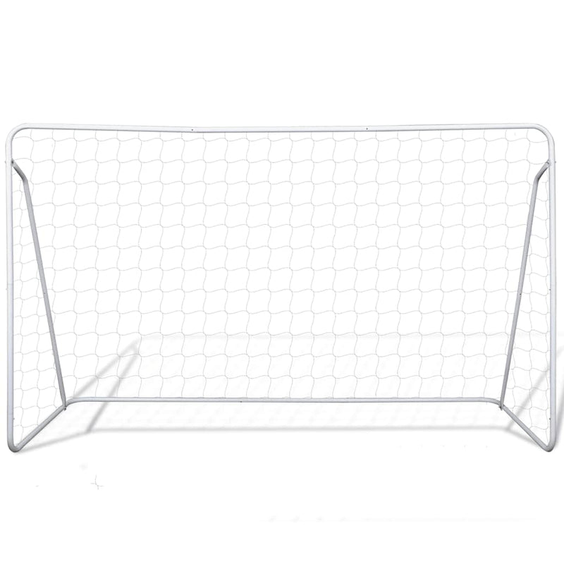Soccer Goal Post Net Set Steel 240 x 90 x 150 cm High-quality Payday Deals